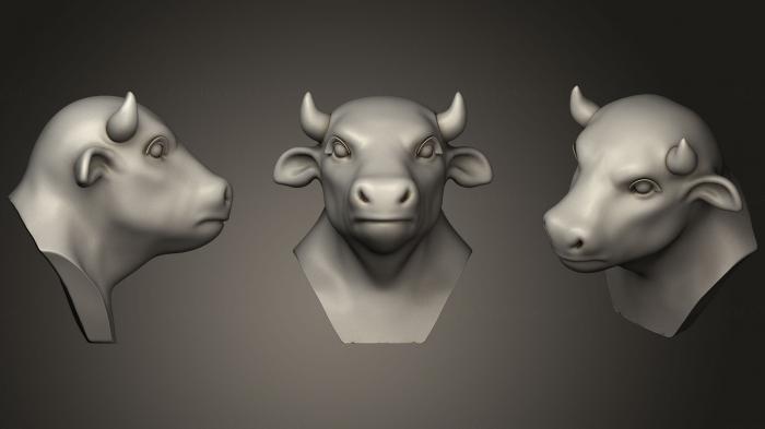 Masks and muzzles of animals (MSKJ_0260) 3D model for CNC machine